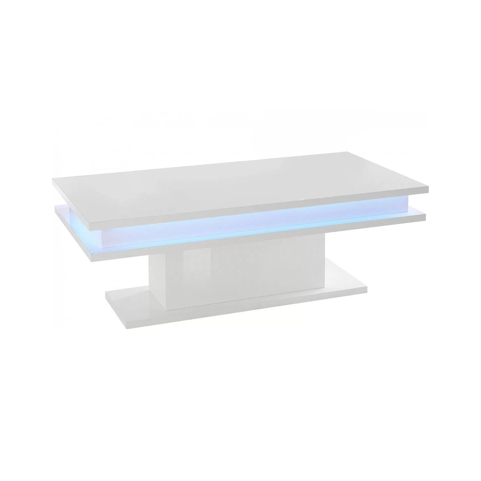 Dmora Tavolini Da Salotto<Tavolino da salotto Aboronzi, cm 100x55h42, con luce LED