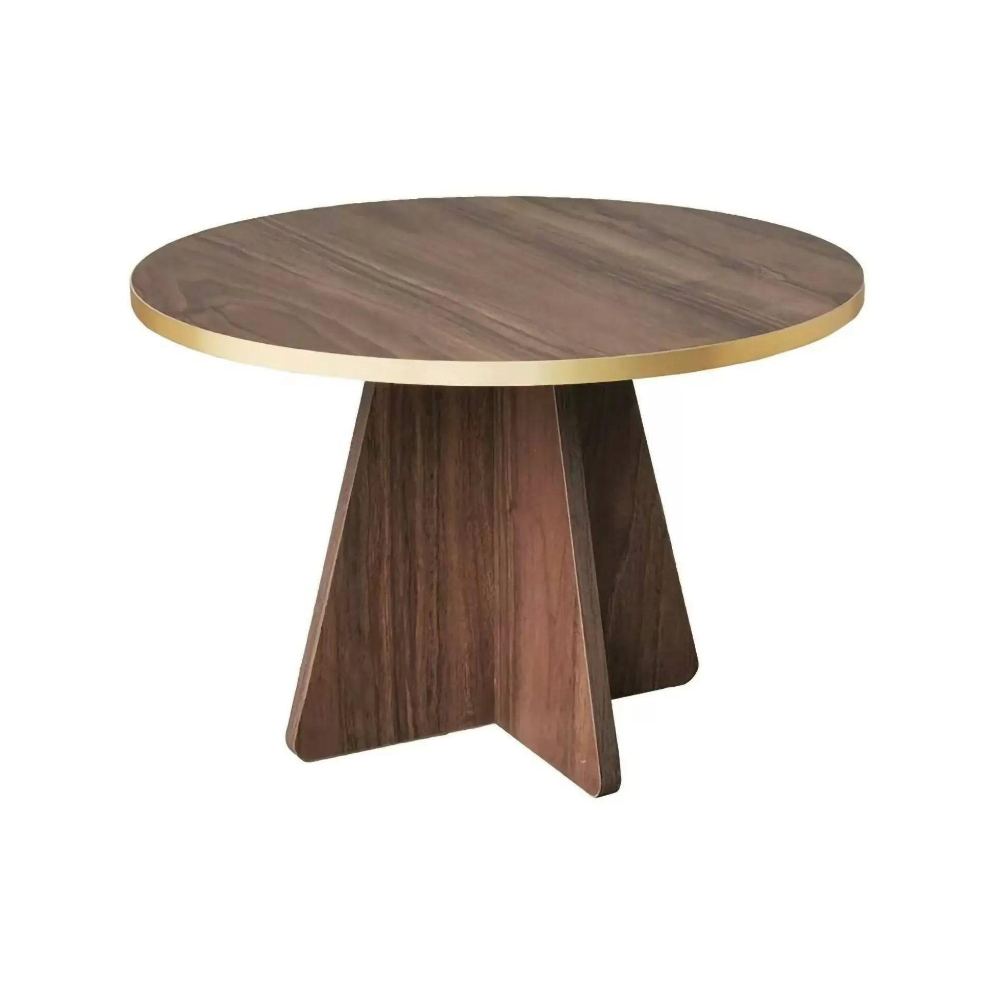 Dmora Tavolini Da Salotto<Tavolino da salotto Armanda, 60x60h40 cm, Oro e Noce