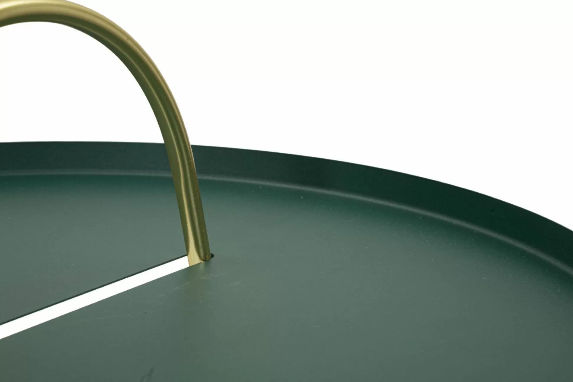 Dmora Tavolini Da Salotto<Tavolino da salotto Nigra, 45x45 h59 cm, Verde e Oro