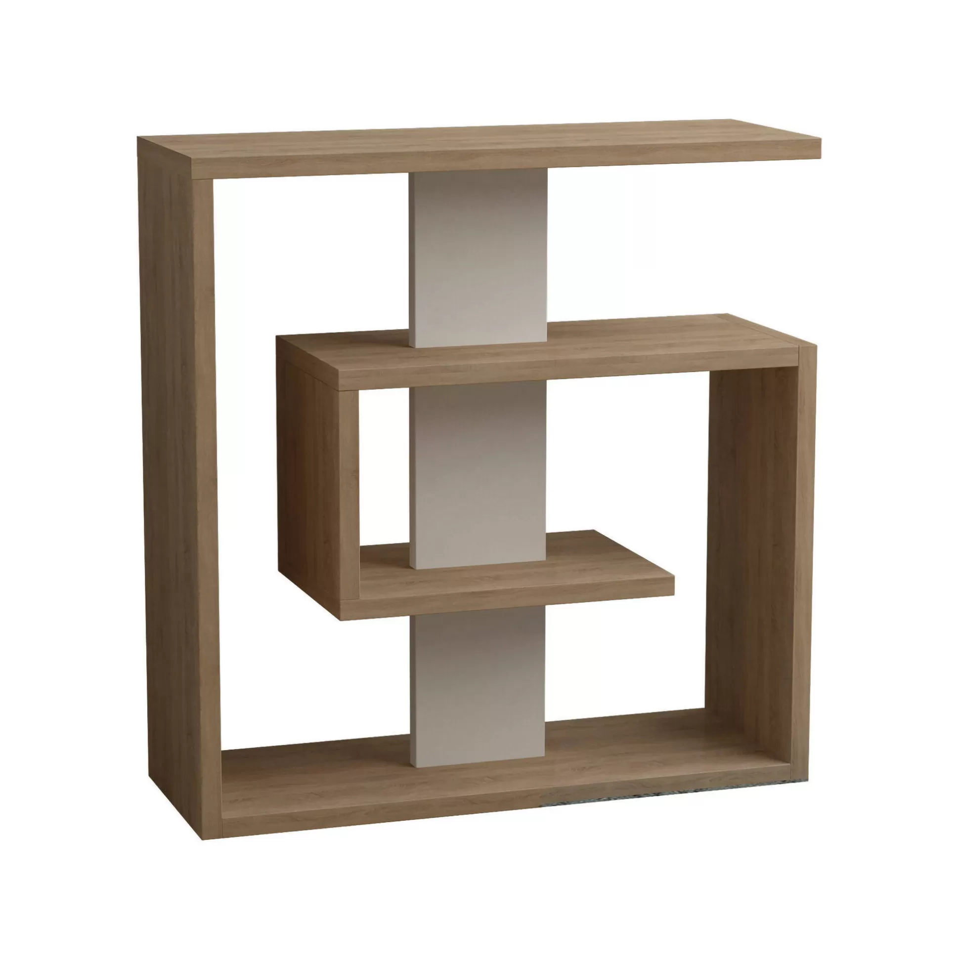 Dmora Tavolini Da Salotto<Tavolino da salotto Rumbia, 55x20 h57 cm, Quercia e Bianco