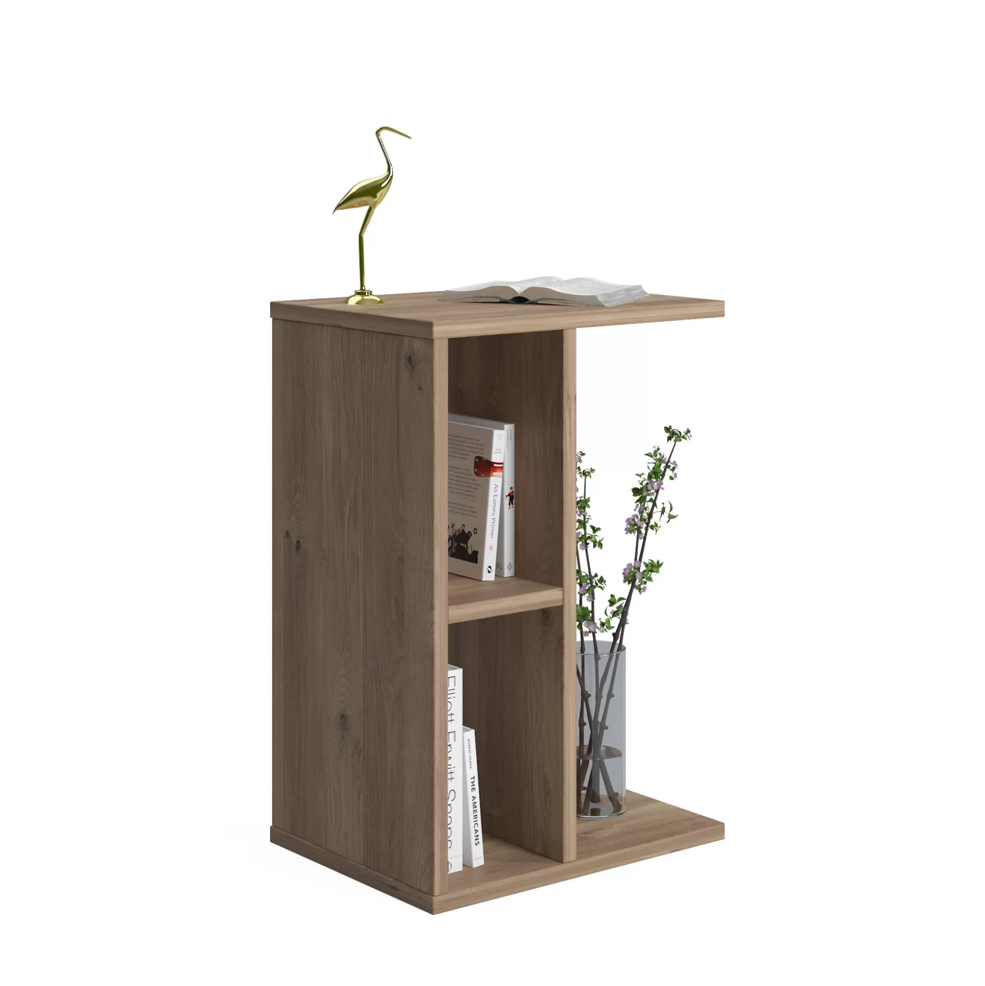 Dmora Tavolini Da Salotto<Tavolino moderno verticale, cm 40 x 30 x 59, colore