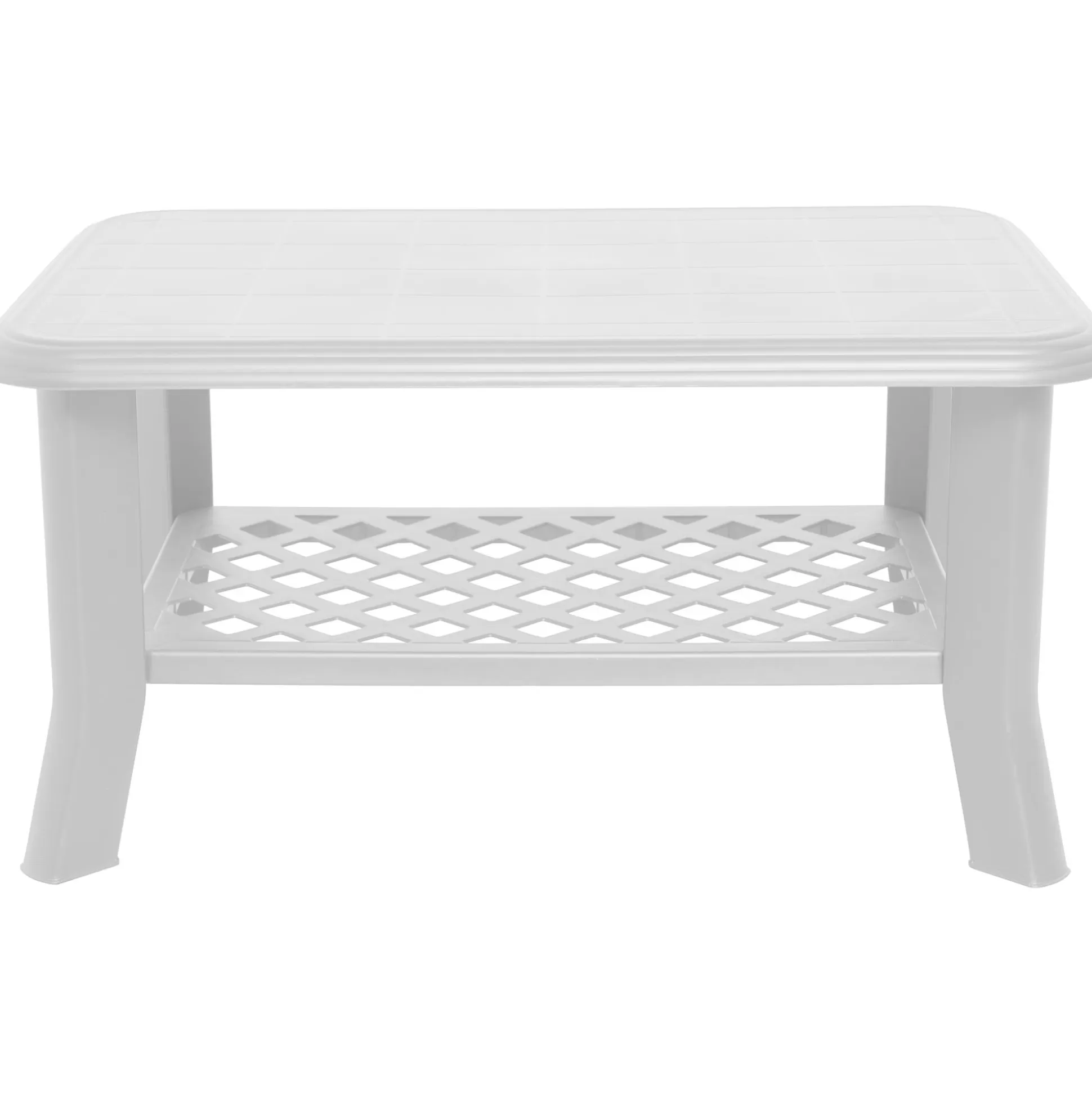 Dmora Tavoli Da Esterno<Tavolo da esterno Cerignola, Tavolino con portariviste, Tavolino da giardino multiuso, 100% Made in Italy, Cm 90x60h46,