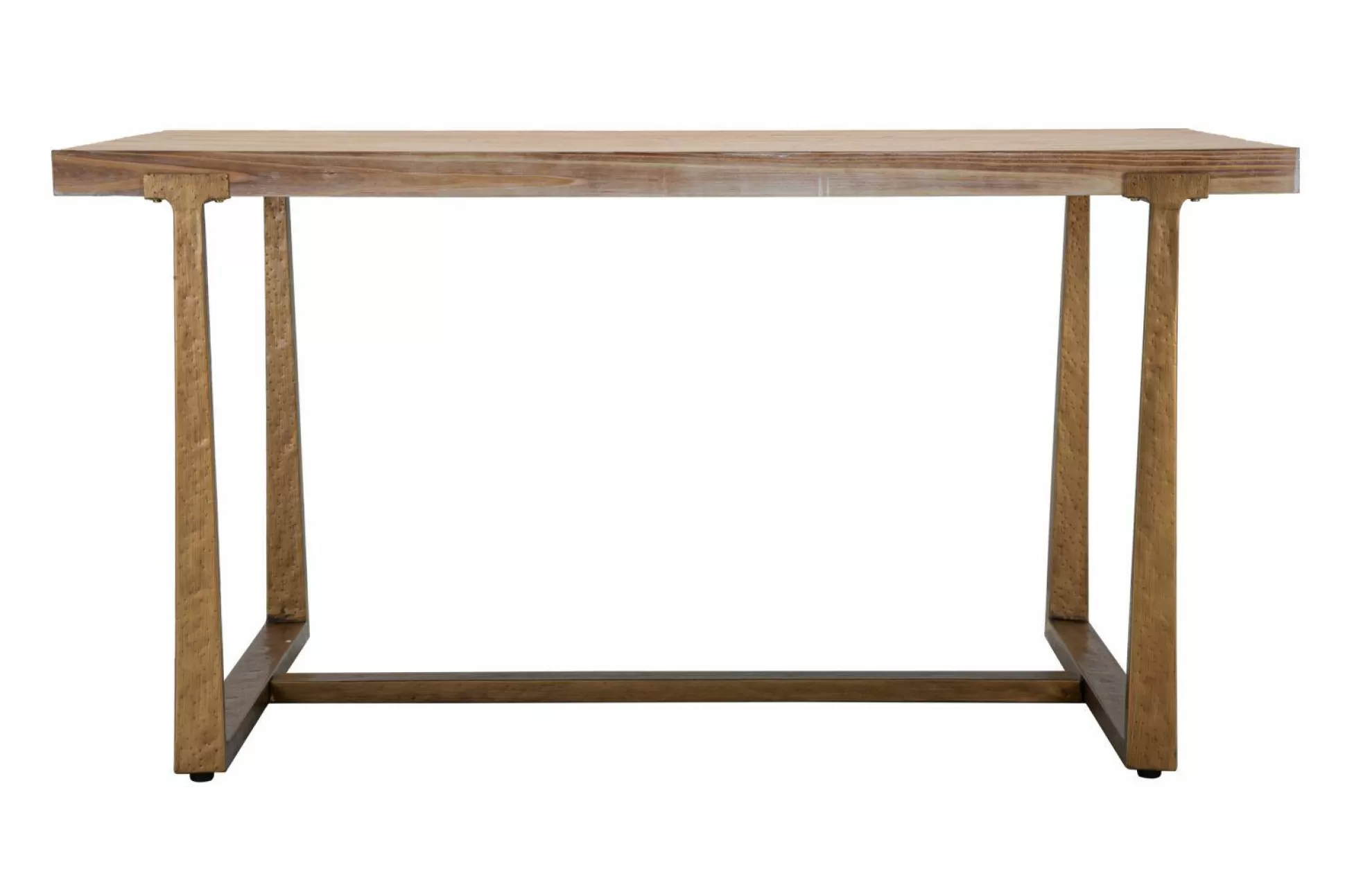 Dmora Tavoli Fissi<Tavolo fisso Kazimir, Oro e Marrone, 150x90 h78 cm
