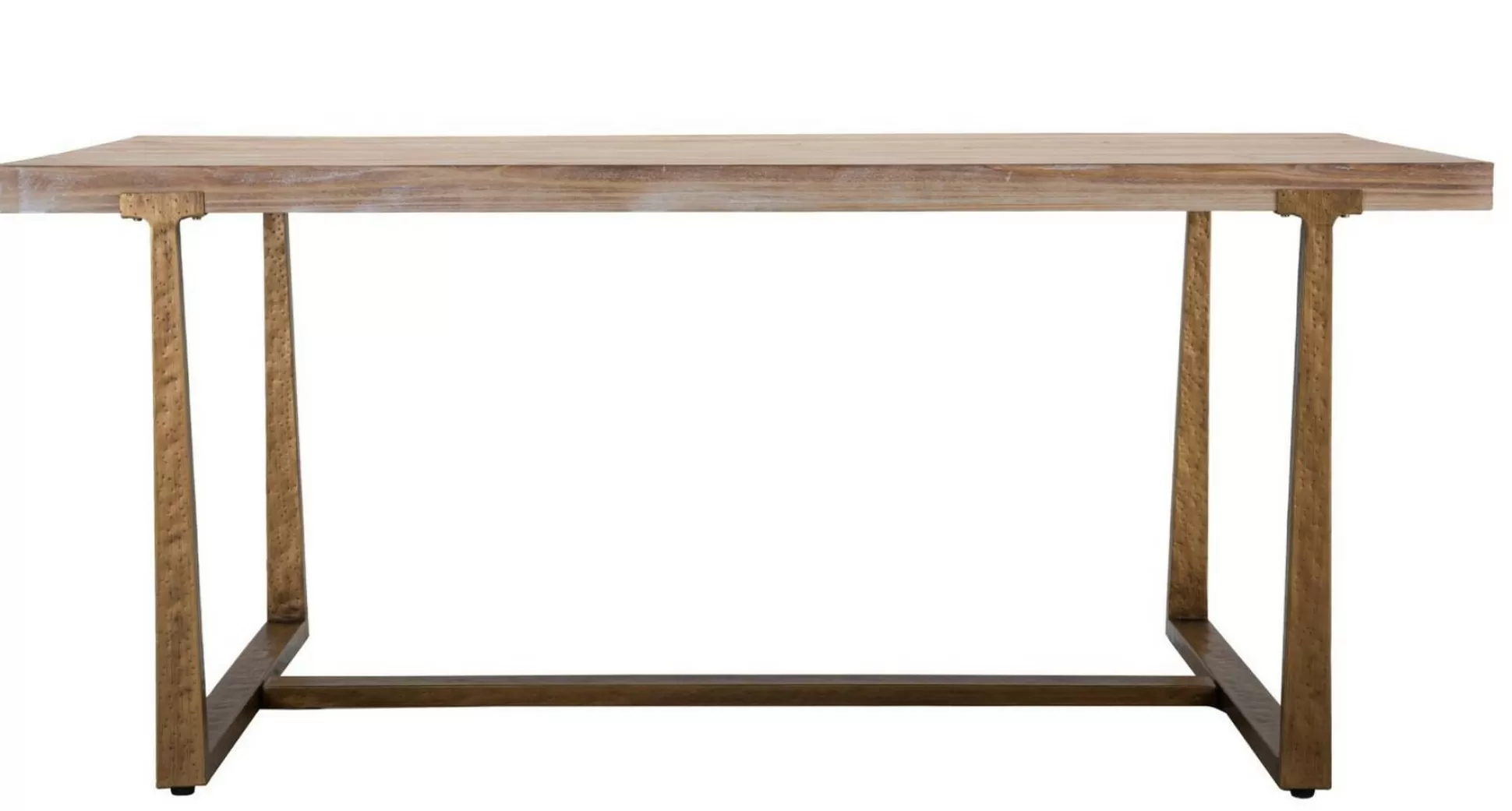 Dmora Tavoli Fissi<Tavolo fisso Kazimir, Oro e Marrone, 180x90 h78 cm