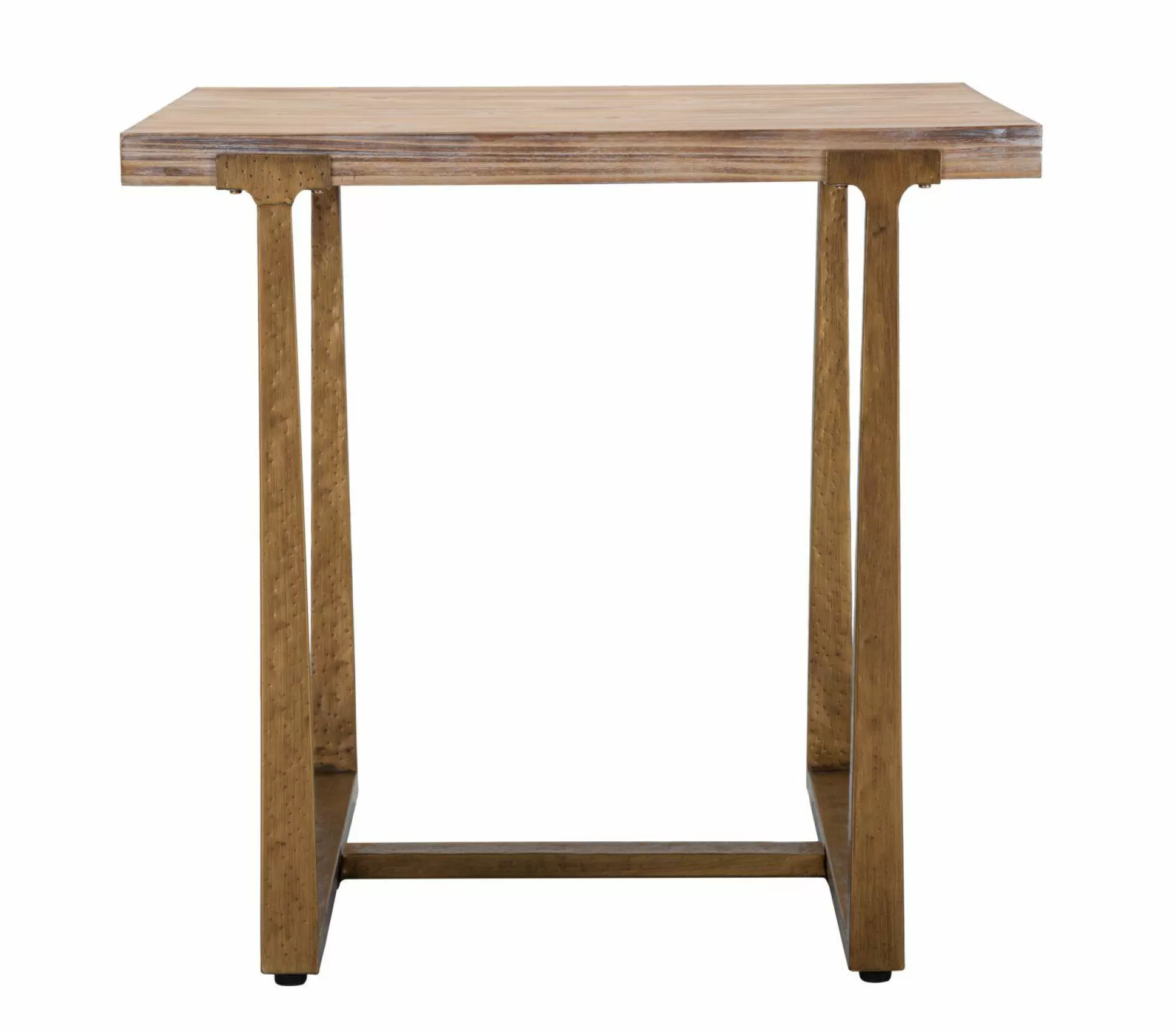 Dmora Tavoli Fissi<Tavolo fisso Kazimir, Oro e Marrone, 80x80 h76 cm