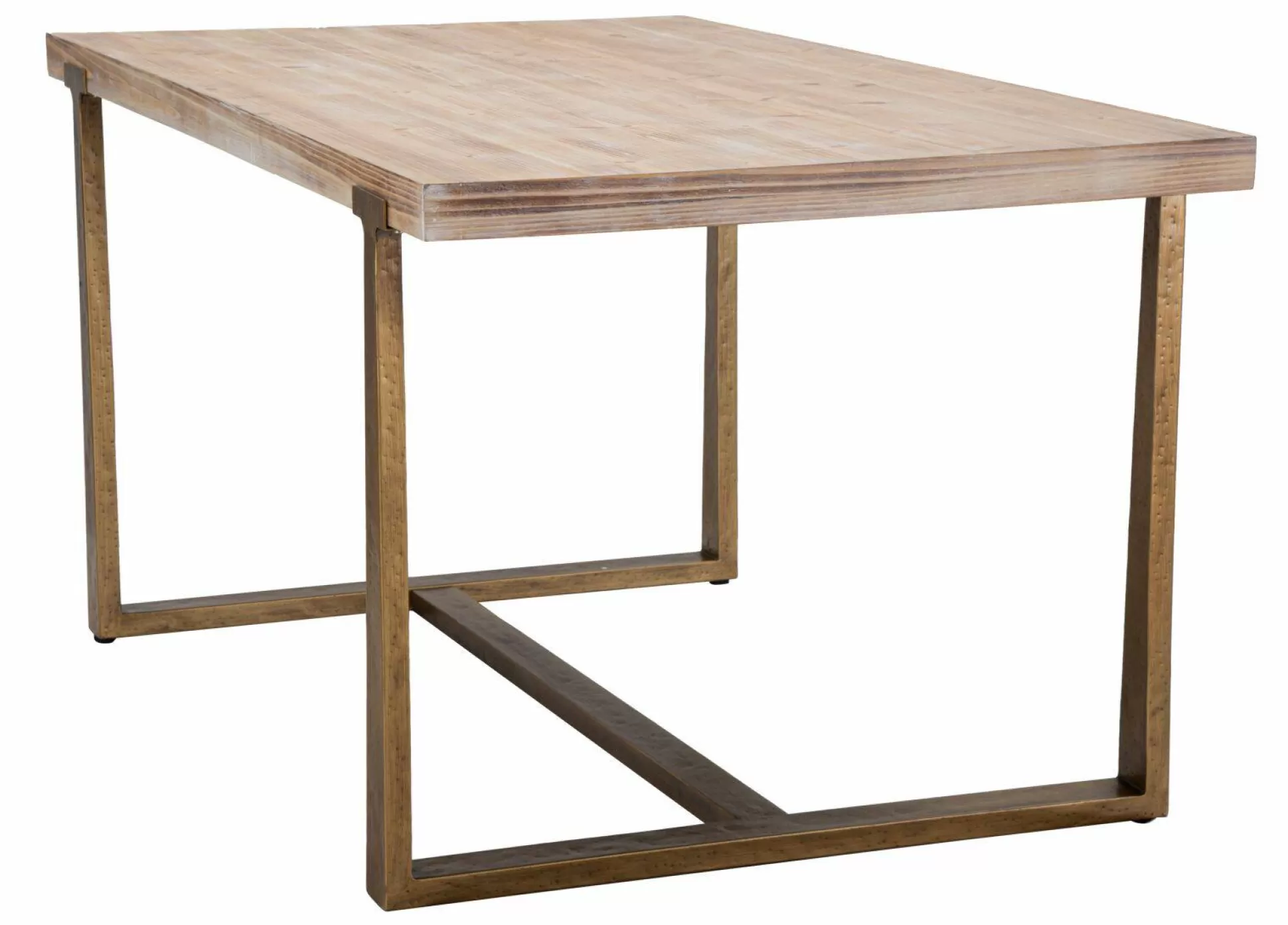 Dmora Tavoli Fissi<Tavolo fisso Kazimir, Oro e Marrone, 150x90 h78 cm