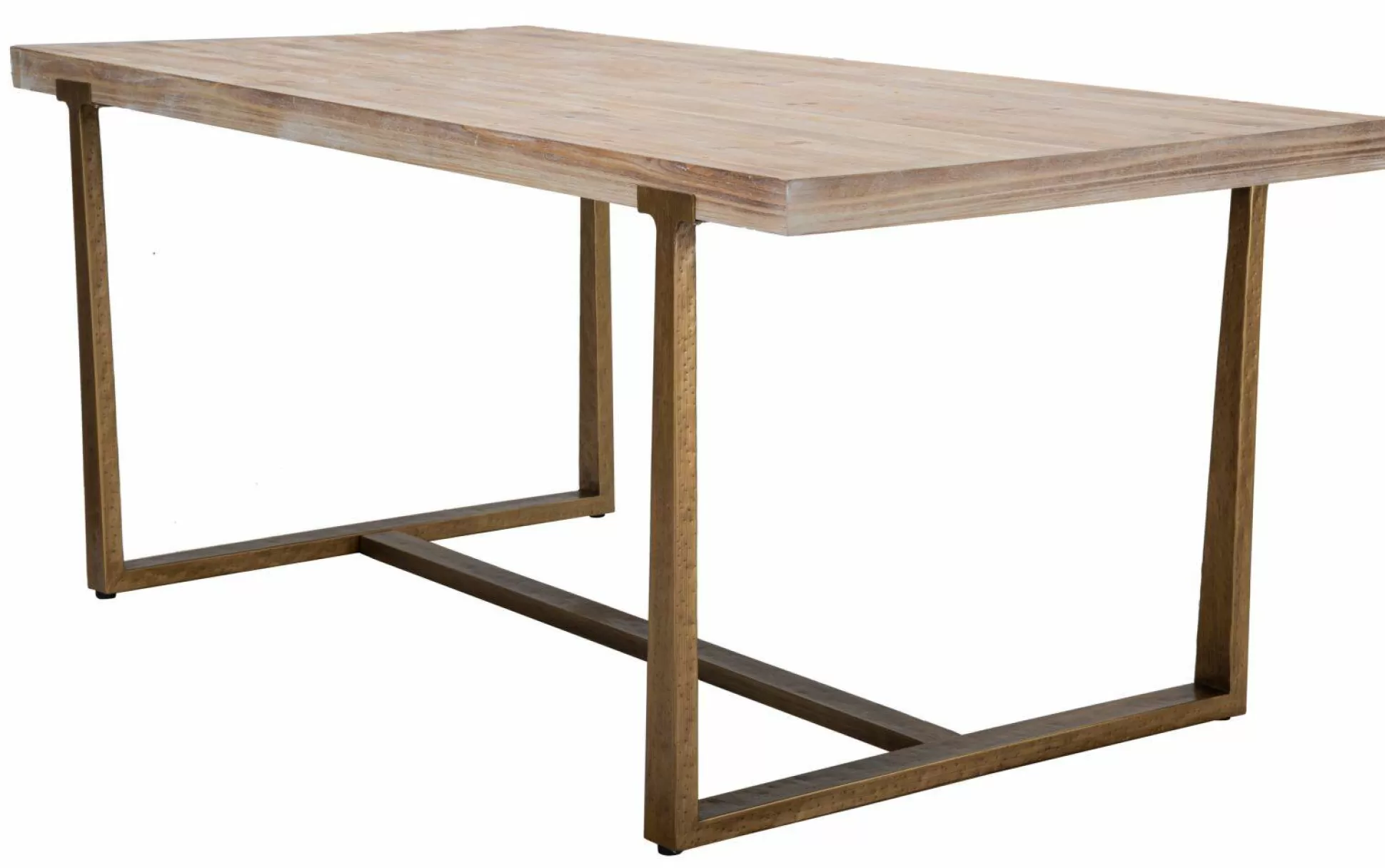 Dmora Tavoli Fissi<Tavolo fisso Kazimir, Oro e Marrone, 180x90 h78 cm