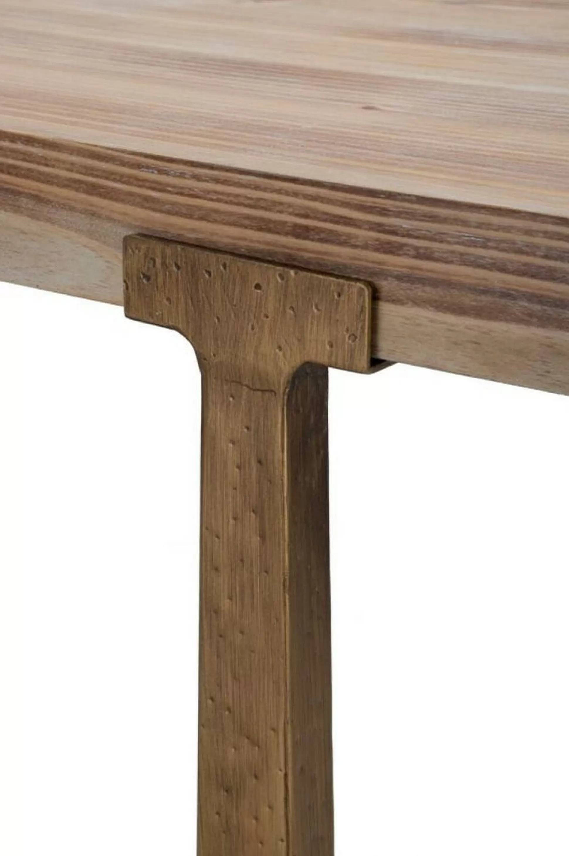 Dmora Tavoli Fissi<Tavolo fisso Kazimir, Oro e Marrone, 150x90 h78 cm