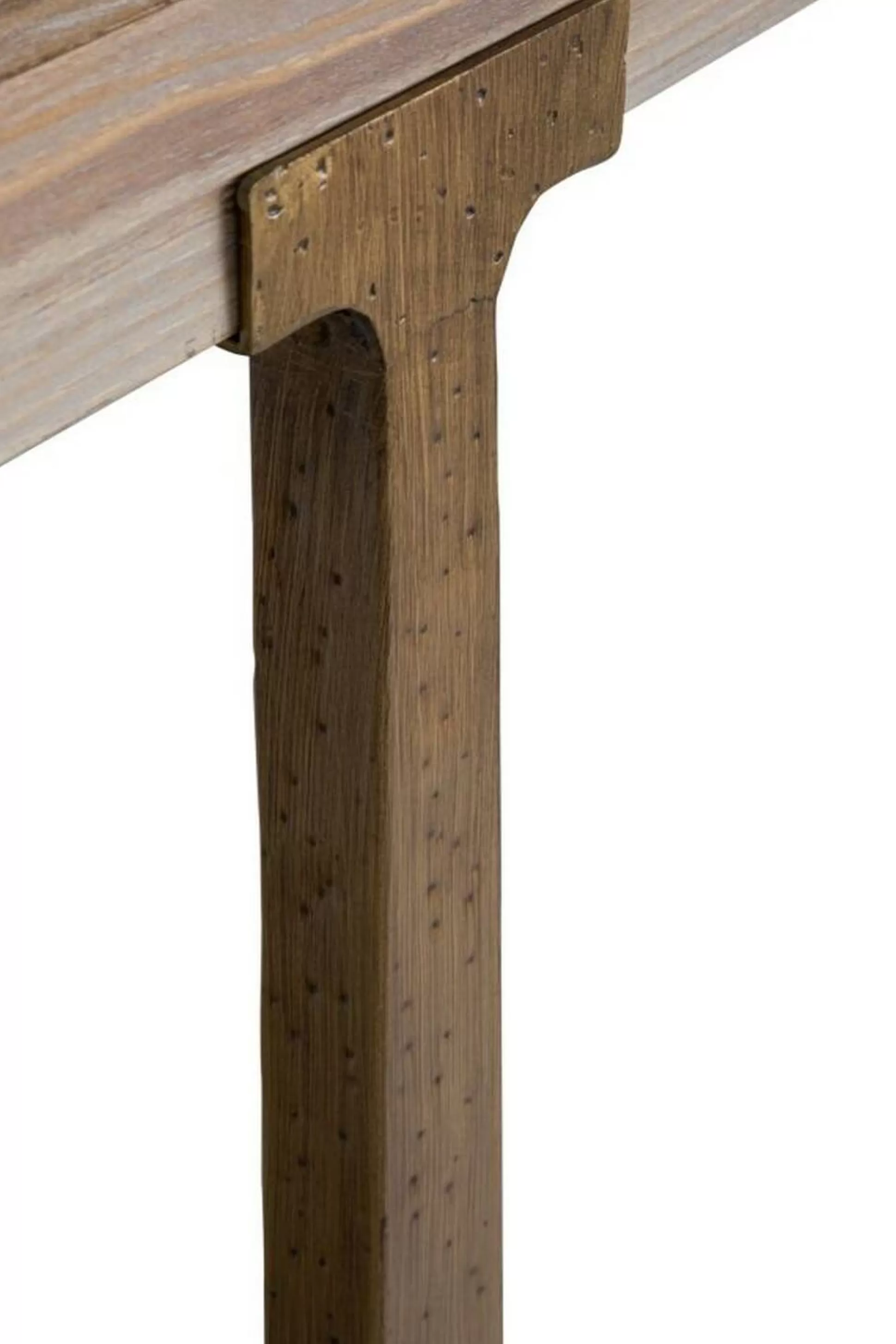 Dmora Tavoli Fissi<Tavolo fisso Kazimir, Oro e Marrone, 180x90 h78 cm