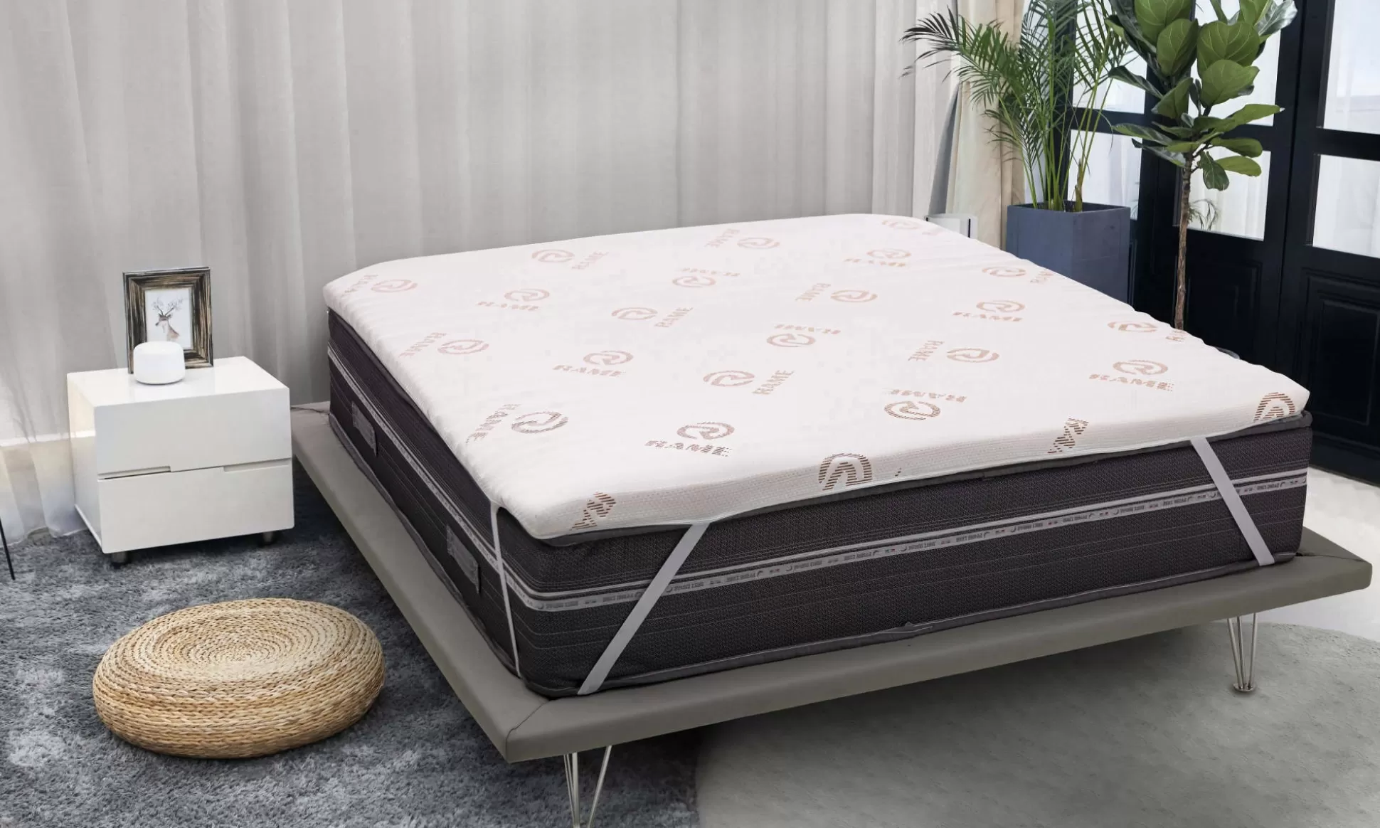 Dmora Topper Piazza E Mezza<Topper piazza e mezza Airo, Anti acaro e Anallergico, Cm 120x190h5