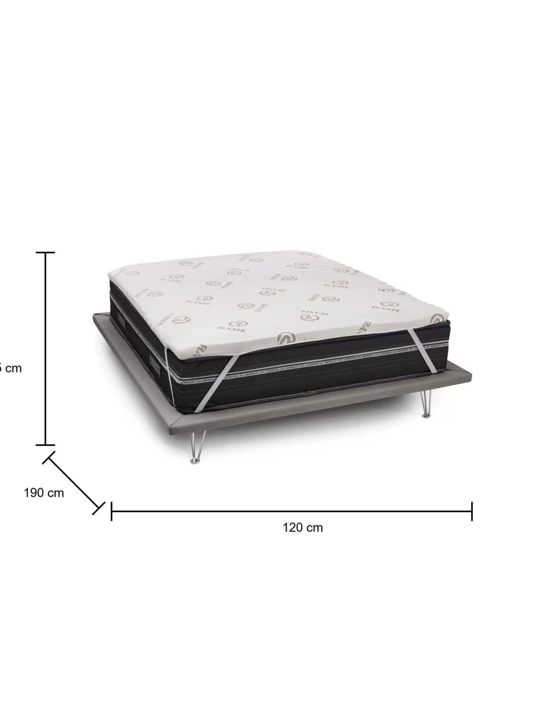 Dmora Topper Piazza E Mezza<Topper piazza e mezza Airo, Anti acaro e Anallergico, Cm 120x190h5